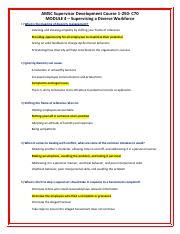 Army Civilian Supervisor Development Course Test Answer