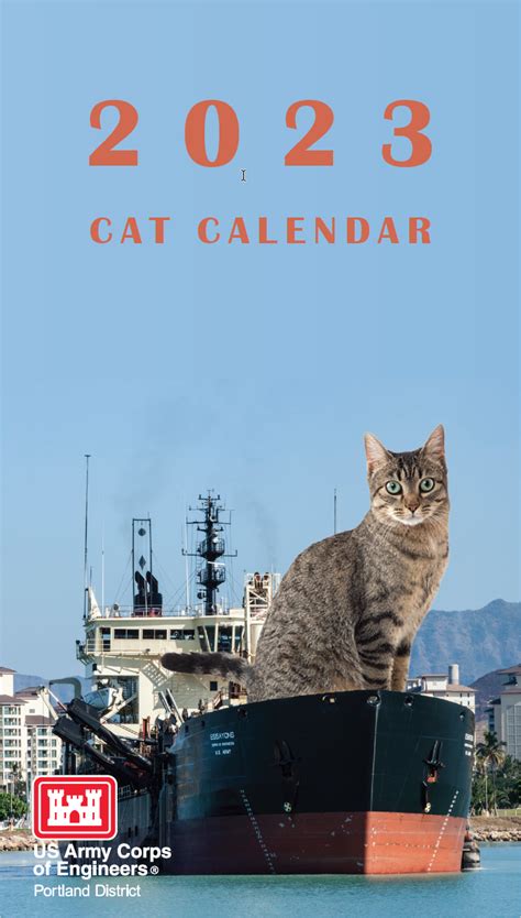Army Corp Of Engineers Cat Calendar
