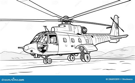 Army Helicopter Coloring Pages
