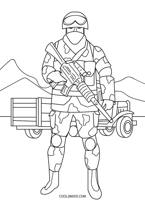 Army Man Coloring Pages