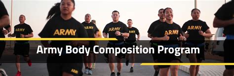 Army body composition program. nent of Army Regulation (AR) 600-9, The Army Body Composition Program. Provide the Army Weight Management Guide to Soldiers in your unit who do not meet the Army Body Composition Program standards per AR 600-9. Soldiers are required to read the guide and sign/return the completed Soldier Action Plan to … 