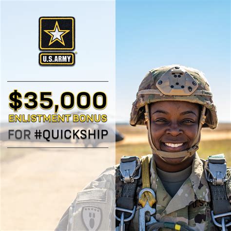 Army enlistment bonus. Most bonuses are paid for enlisting in a specific job. Enlistment bonuses are changing continually, depending on recruiting needs. Make sure to ask your recruiter for details. Student loan ... 