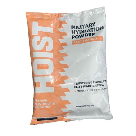 Army hydration powder.  Military: HOIST is an approved electrolyte hydrat...