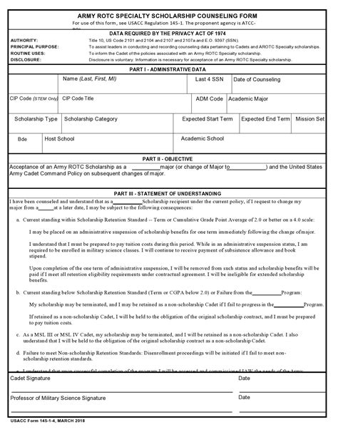 Army new counseling form. PURPOSE OF COUNSELING. 1. To educate _NAME_ on the seriousness of driving while intoxicated and the consequences of receiving a DUI here at Fort Meade. 2. To prevent injury to a Soldier or his career. KEY POINTS OF DISCUSSION. As an NCO, it is my responsibility to identify and correct behavior that affects our ability to accomplish the mission. 