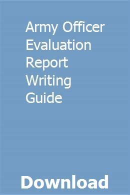 Army officer evaluation report writing guide. - Kawasaki zx9r 1994 1999 manual de reparación de servicio.