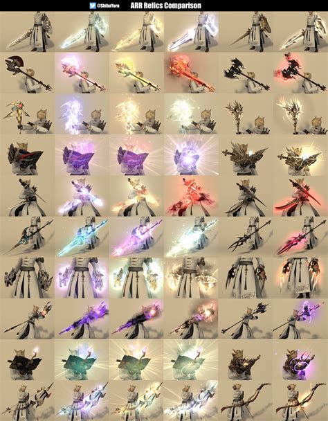 Arr relic weapons. FFXIV Upgrade the Zodiac Relic to Atma. With your Zenith relic done, you will now be able to accept the quest called “Up in Arms”, given by Gerolt next to his forge. This quest will ask you to drop 12 Atmas from FATEs in specific zones with your relic equipped. 