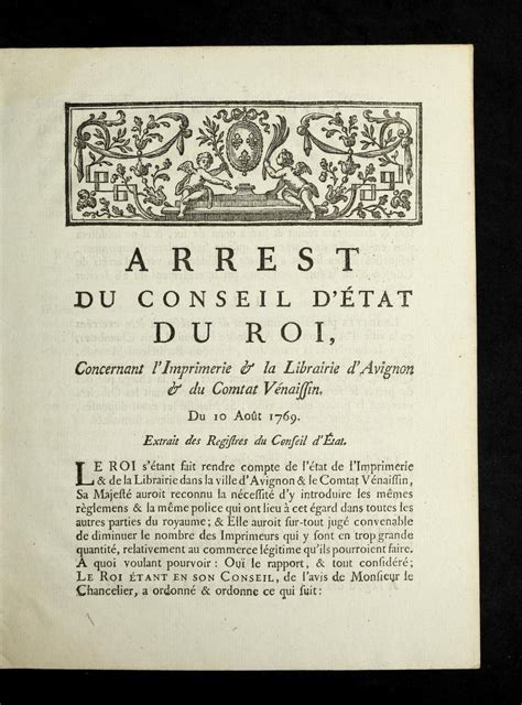 Arrest du conseil d'e tat du roi, du 17 mai 1767. - Apuntes biográficos de juan manuel márquez..