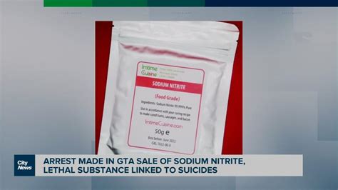 Arrest made in GTA sale of sodium nitrite, lethal substance linked to suicides