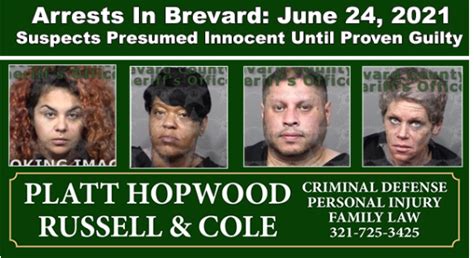 Arrests In Brevard County: April 9, 2024 - Suspects Presumed Innocent Until Proven Guilty OBITUARY: Dianna Lynn (Gibbs) Oakland, 67, of Titusville Passed Away on March 28. 