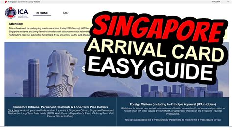 Arrival card singapore. Arriving travellers can submit their personal information, trip details and health declaration through the SG Arrival Card e-Service at the ICA website or via MyICA mobile app within three days prior to the date of their arrival in Singapore. For example, travellers arriving in Singapore on 30 June 2023 can only submit their declaration from 28 ... 