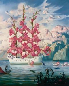 Arrival of the flower ship – Vladimir Kush – Widowcranky