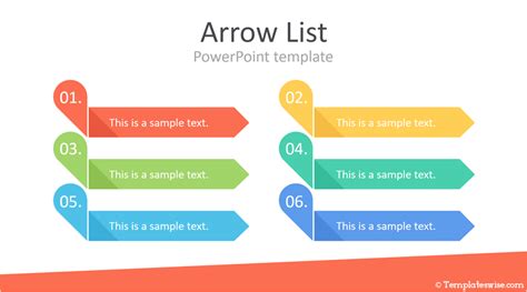 Arrow Powerpoint Checklist Template
