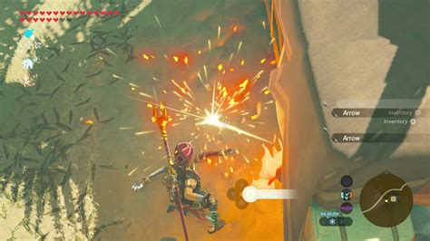 1. Search for an enemy who uses bow and arrow. 2. Continuously dodge the arrows shot by the enemy. 3. Retrieve the arrows that fell on the ground. 4. Once arrows no longer drops, Save and Load the game. By collecting arrows shot by enemies with bows, you can earn them in large quantities, almost indefinitely.