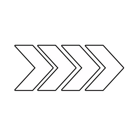 Arrow pattern on white background Free Vector