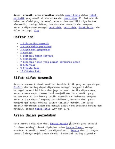Arsen, Timah, Dan Selenium PDF - Scribd