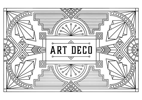 Art Deco Coloring Pages