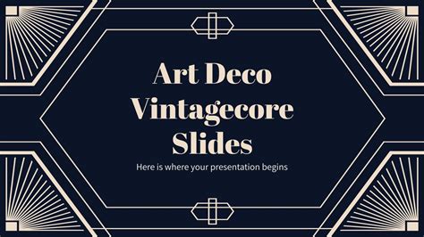 Art Deco Free Google Slides themes and Powerpoint templates Slidesgo Google slides themes