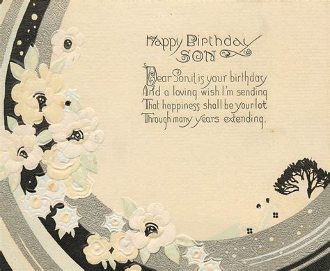 Art Deco Greetings Card Sample; For Nephew