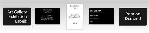 Art Gallery Software Print Labels