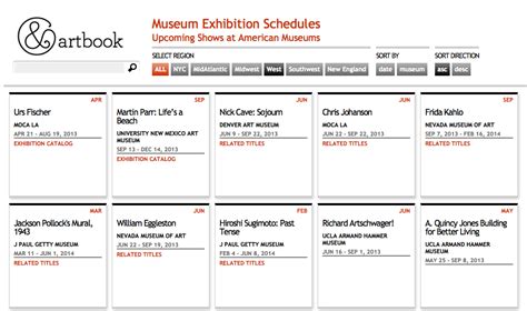 Art Museum Exhibition Calendar Elastic Museum