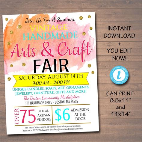 Art and Craft Flyer - Etsy