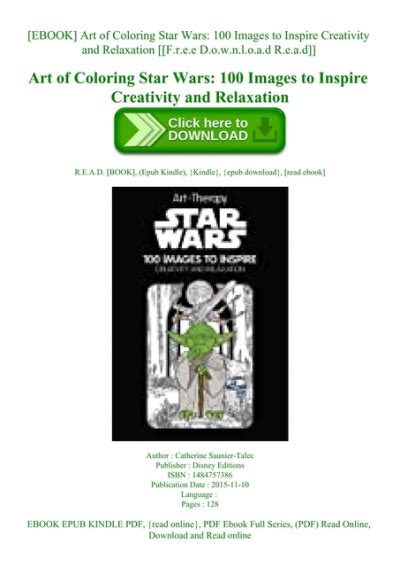 Read Online Art Of Coloring Star Wars 100 Images To Inspire Creativity And Relaxation By Catherine Sauniertalec