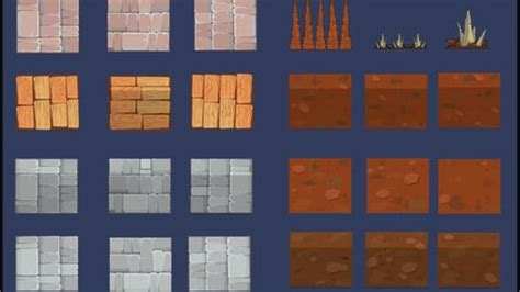 ArtStation 2D Tile Map Base Platform Beach and Forest Game Assets