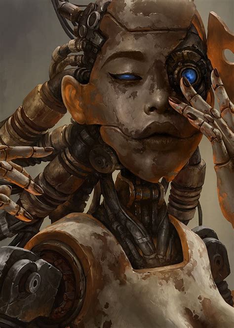 ArtStation Lesson22_Artificial Intelligence Study_Female Robot, by