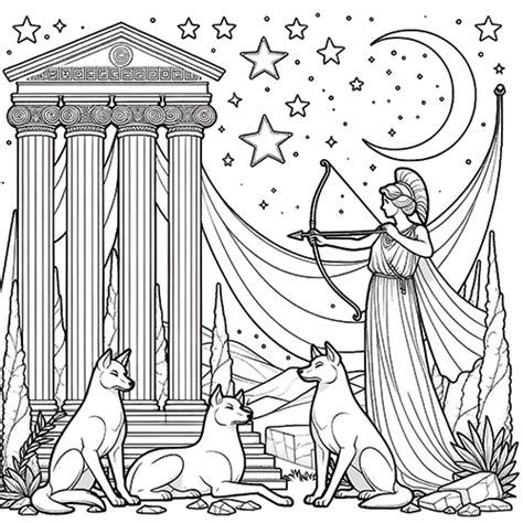 Artemis Coloring Page