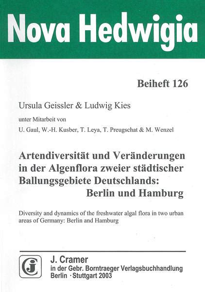 Artendiversität und veränderungen in der algenflora zweier städtischer ballungsgebiete deutschlands, berlin und hamburg =. - Cub cadet lt1045 parti schemi manuali.