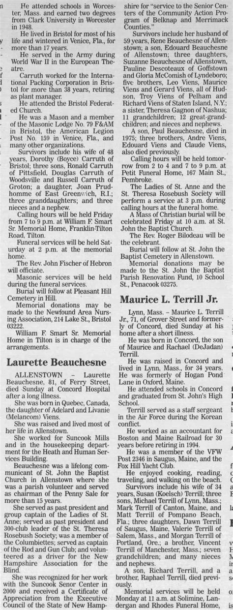 Article clipped from Concord Monitor
