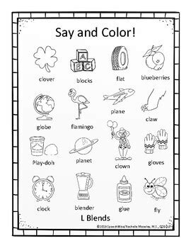 Articulation Coloring Sheets
