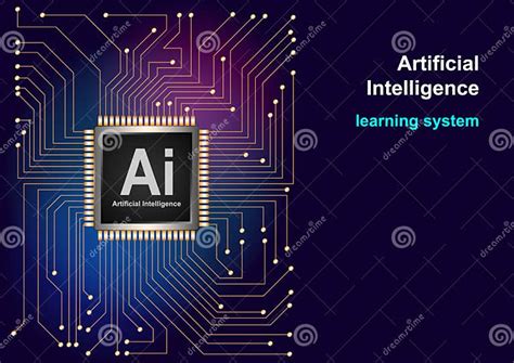 Artificial Intelligence AI Landing System. Website Template for Deep