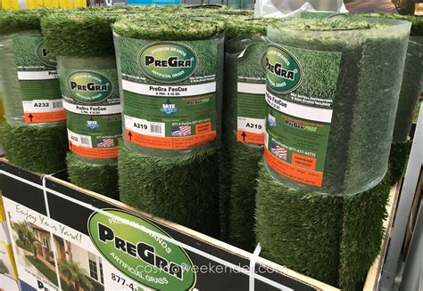 Artificial grass costco. Select Options. $99.99. PreGra 56 oz Platinum Artificial Turf. (21) Compare Product. Select Options. Online Only. $38.99. PreGra 46 oz BlueGrass Artificial Turf. 