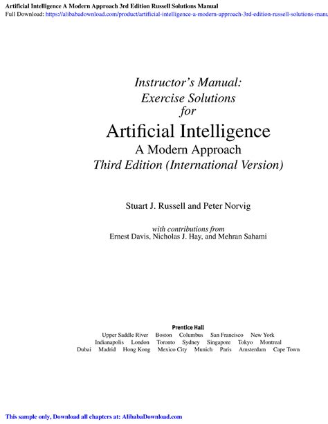 Artificial intelligence 3rd edition instructor manual. - La flute de pan op 15 kalmus edition.