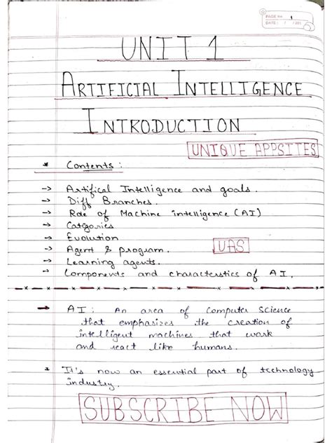 Artificial intelligence mg university notes.  If you remark that your frie...