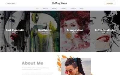 Artist Portfolio Multipage HTML5 TemplateMonster Portfolio