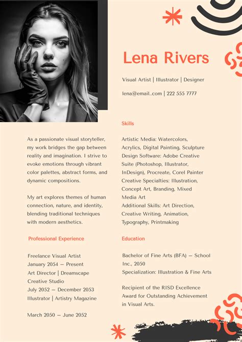 Artistic Resume Template