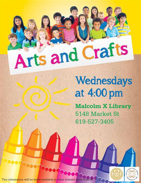 Arts And Crafts Flyer Arts Arts
