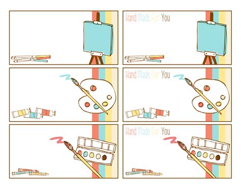Arts and Crafts Free Printable Tags and Labels...these are FUN The