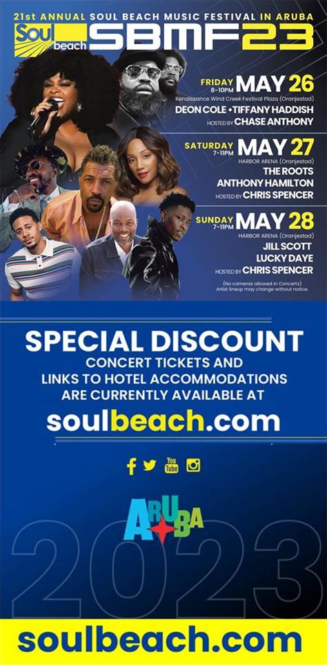 Aruba Soul Festival 2023 Lineup