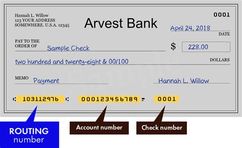Arvest bank routing number for oklahoma. Bank: Arvest Bank Bank Branch: Lee Branch Address: 5201 Southwest Lee Boulevard City: Lawton County: Comanche State: Oklahoma (OK) Zip Code: 73505 Phone Number: - Bank Unique Number: 418674 Routing Number/ ABA Number for Arvest Bank in Oklahoma 