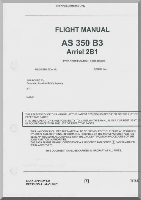 As 350 b3 2b1 flight manual. - Procedura manuale di certificazione halal malesia.