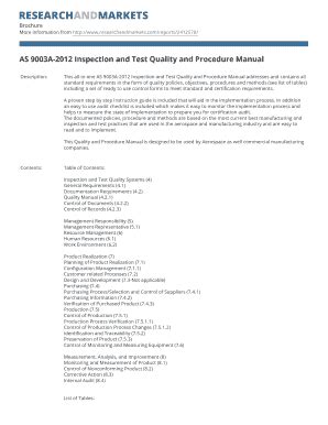As 9003a 2013 quality and procedure manual. - E150 ford cargo van service manual 06.