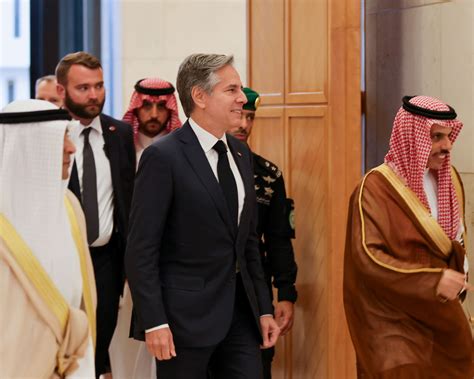 As Blinken visits, top Saudi diplomat says kingdom seeks US nuclear aid but ‘others’ also bidding