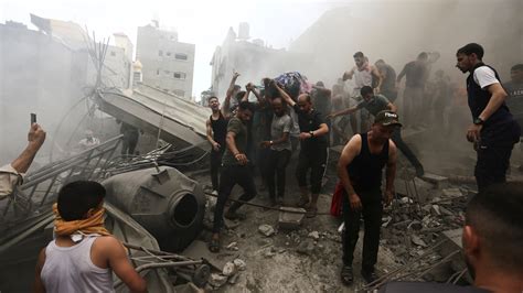 As Israeli military retaliates, Palestinians say civilians are paying the price in strikes on Gaza