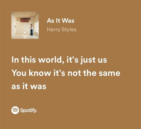 As It Is When It Was