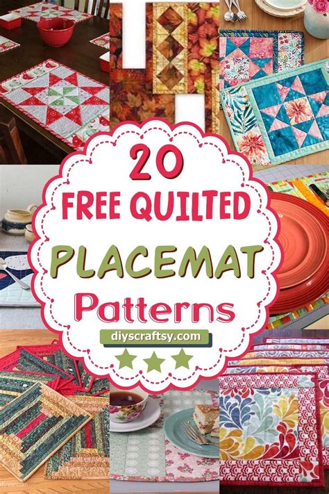 As You Like It Placemats Quilt Pattern Placemats Patterns Quilted Placemat Patterns Placemats