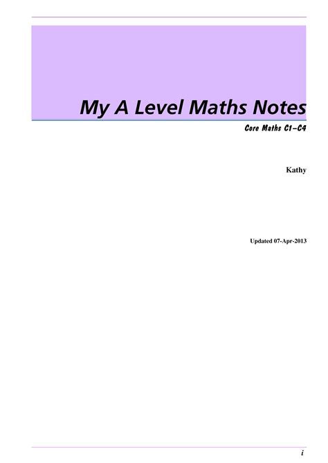As level maths notes pdf.  We apologise for any issues overlooked; fact...