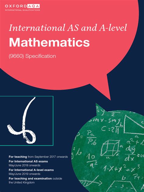 As level maths specification.  The specification content for the International AS is half ...